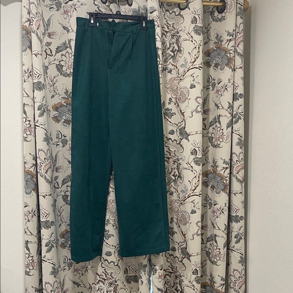 SHEIN Men's Deep Green Dress Pants